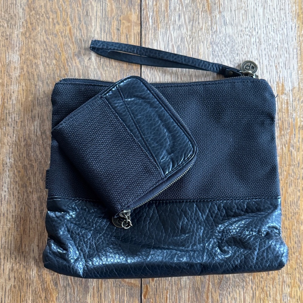 Pistil High Wristlet and Wallet with Polka Dot Lining